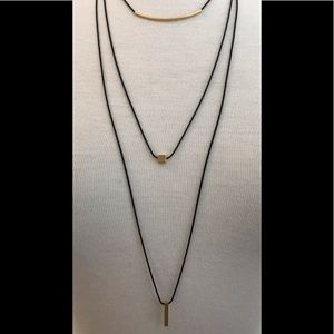 SHLOMIT OFIR - Triple-strand Two-tone Necklace